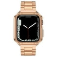 thumbnail image 7 of Metal Apple Watch Band 42mm 44mm 45mm Stainless Steel Strap with TPU Cover, WristBand Link Bracelet Chain for iWatch Series 7 6 5 4 3 2 1 SE, 7 of 7