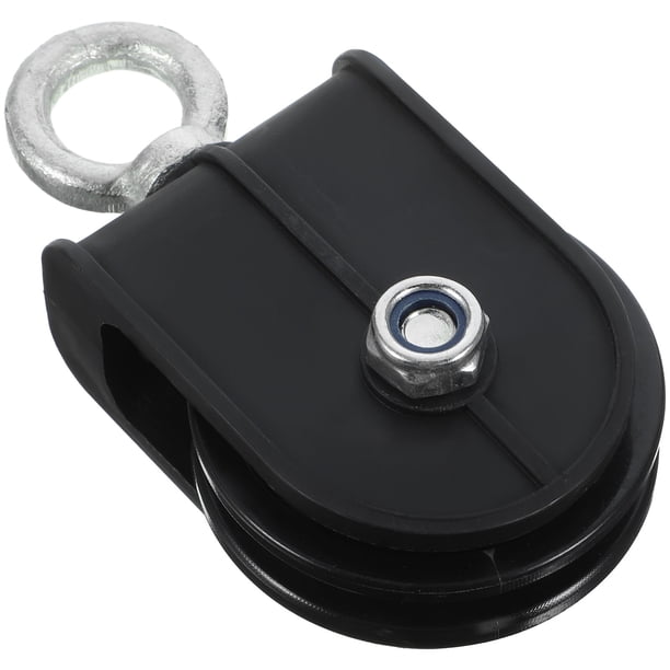 Hytrove De Polea Para Gimnasio En Aluminio Negro Con Rodamientos Silenciosos Para Ejercicio Eficaz