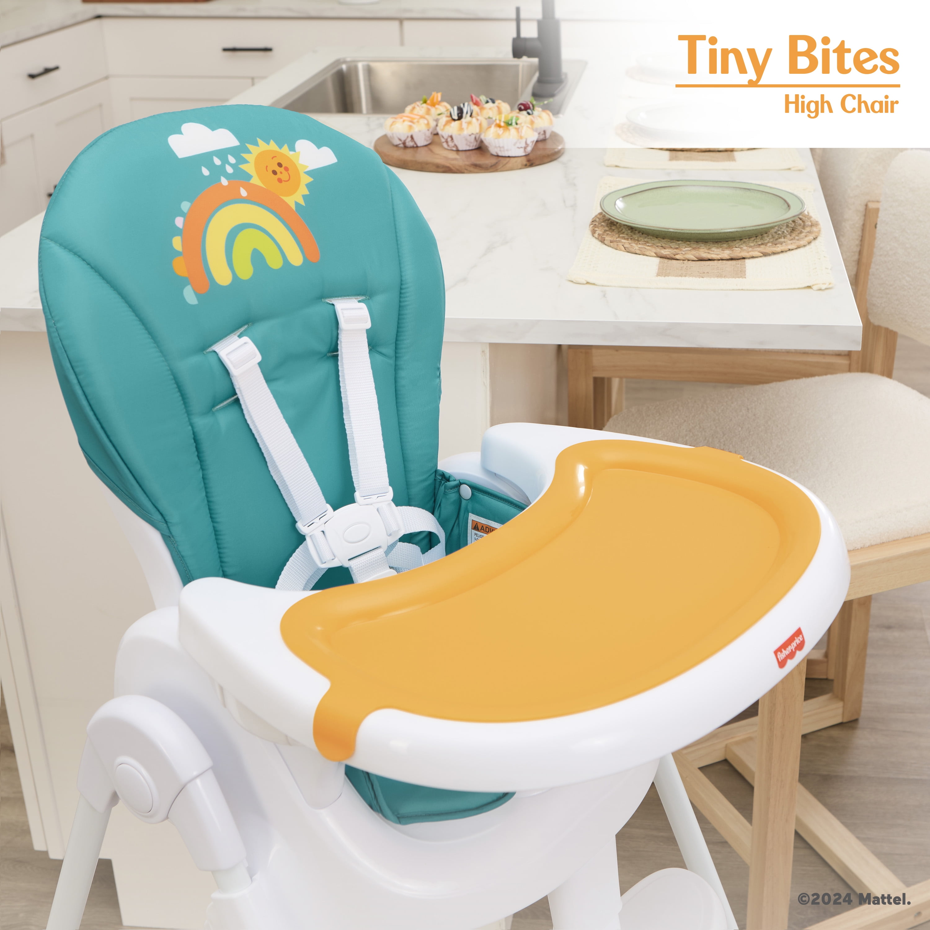 Fisher Price Tiny Bites Highchair by Dream On Me, Hello Sunshine