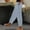 A1 Light blue, variant on Womens Linen Pants Capris Trousers Palazzo Pants Elastic Waist Trousers With Pockets Beach Slacks Office Dress Work Slacks Boho Travel Long Pant Lounge Baggy Trousers Straight Leg Pants Red M