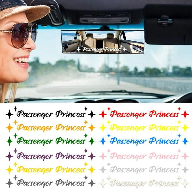 DAGESVGI Passenger Princess Sticker, Waterproof Vinyl Decal Car Mirror  Sticker, Window, Bumper, Rear View Mirror, Phone, Water Bottle Decor I9F2 