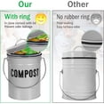 thumbnail image 4 of Compost Bin Kitchen Counter, Indoor Compost Bin, Includes Inner Bucket with Sealed Ring Compost Pail, Countertop Compost Bin with Lid, Compost Bucket Compost Container, 1.0 Gallon, 4 of 7