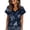 #137-Navy, variant on Roncen Short Sleeve Shirts for Women Casual Soft V Neck Basic Tee Tops Summer Outfit Clothes