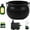 Black, variant on Gallickan Cauldron Set, Black Witch Pot with Floating Bottles Bubbling Effect, 30ml Diffuser Halloween Decor, Complete Indoor Party Kit, Black