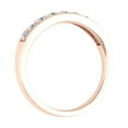 thumbnail image 2 of 1/2 Carat (ctw) 14K Rose Gold Round Diamond Ladies Anniversary Wedding Band Ring - IGI Certified (Ring Size 5.5), 2 of 6
