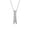 Clear, variant on Womens Romantic Past Present Future Pendant Necklace 2.5CT Solitaire Cubic Zirconia CZ .925 Sterling Silver