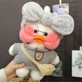 thumbnail image 1 of 30cm Cafe Duck Plush Toy Children Stuffed Soft Cute Doll Wear Glasses and Clothes Girl Birthday Gift for Kids92 He Qiyong unisex, 1 of 1