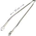 thumbnail image 1 of Stainless steel barbecue tongs with wheels - 30cm - for kitchen, barbecue and plancha, 1 of 4
