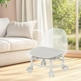 thumbnail image 6 of Modern Acrylic Wheel Stool | Multifunctional Low Chair for Living Room & Camping | Compact 12.6x7.87 Inch Size | Supports 220 lbs | Pink/Gray/Clear/White Options | Lightweight 3.97 lb Plastic Design, 6 of 6