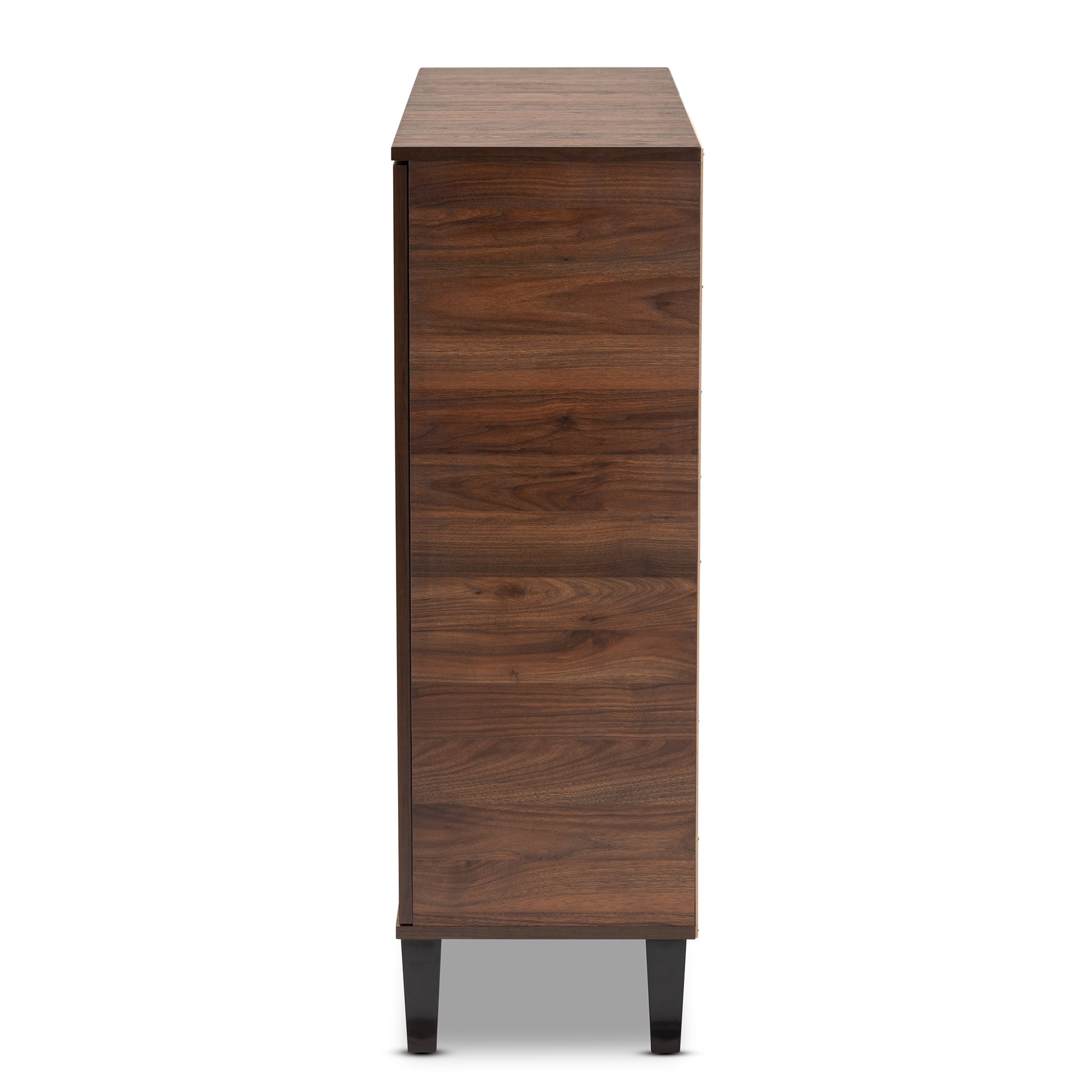 Baxton Studio 2-Door Modern Shoe Cabinet, Grey, 119.00 lbs