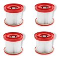 thumbnail image 1 of 4 Pcs Hepa Wet Dry Vacuum Filter Compatible With 49-90-1900, 1 of 5