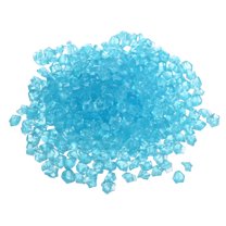Uxcell 300 Pack Glow Rocks 8-10mm Glow Pebbles Decoration in the Dark Luminous Stones Decor DIY Decorative Sky Blue