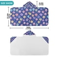 thumbnail image 4 of Yayeee Kids Hooded Towel with Hand Pockets Beach Soft Absorbent Bath Wrap 50 x 23.5 inch, Blue Colorful Candies, 4 of 5