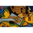 thumbnail image 2 of Juan Gris 14x11 Black Ornate Wood Framed Double Matted Museum Art Print Titled: Still Life with a Guitar (1913), 2 of 5