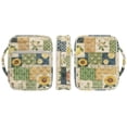 thumbnail image 2 of ZUXONGSY Sunflower Lemon Print Bible Case for Women Quilteddy Bible Protector Portable Handbag with Multiple Pockets Scripture Bag for Christian, 2 of 7