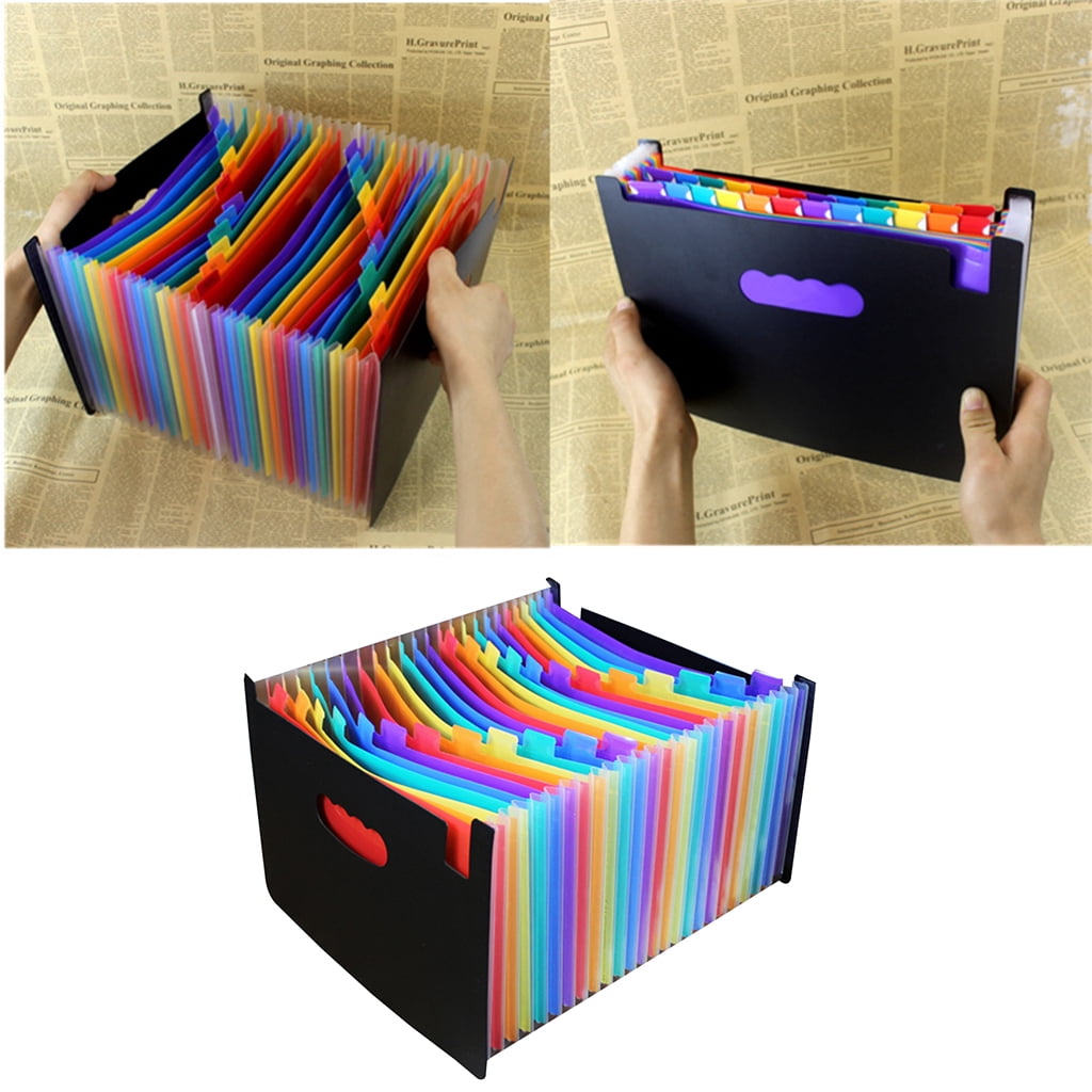 Multi-purpose Standing Document Folder Expandable A4 File Folder with Index Tabs