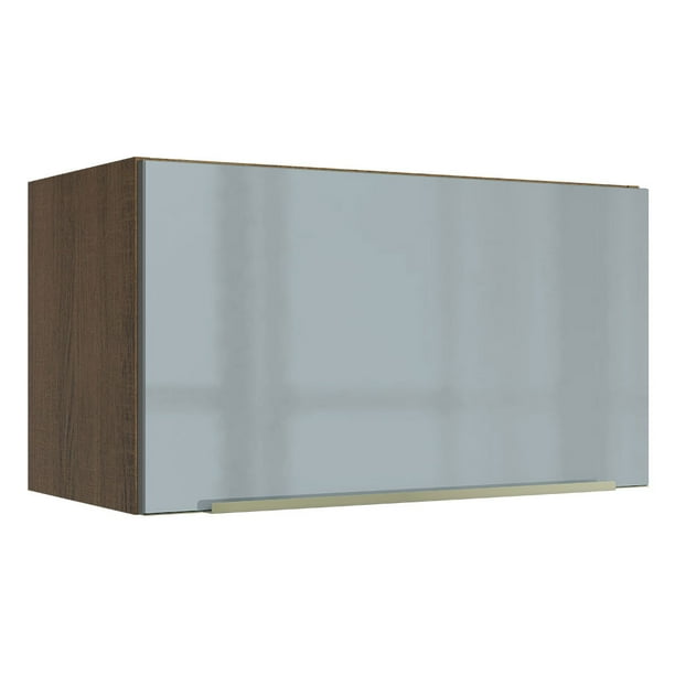 Alacena Gabinete Superior Cocina Madesa Lux 60cm Marrón/Gris
