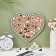 thumbnail image 4 of Light Sky Blue Heart Pin Cork Board 27x30cm Bulletin Display Board Wall Mounted Cork Board, 4 of 6