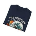 thumbnail image 4 of The Freedom On The Waves Surf Lover Novelty Graphic Unisex Softstyle TShirt, 4 of 8
