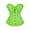Fluorescent Green #9, variant on Womens Lingerie Bodysuit Overbust Strapless Renaissance Body Shaper Bodysuits Embroidered Off Shoulder Burlesque Bustier Tops Light Green M