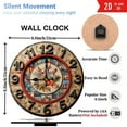 thumbnail image 3 of Vintage Collage Photo Mosaic Wall Clock 10-Inch Silent Wooden Wall Clock, Battery Operated (AA Batteries Not Included), Artistic Home Decor, 3 of 7
