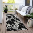 thumbnail image 6 of Addison Rugs Chantille Indoor/Outdoor Transitional Abstract Black Washable Runner Rug, 2'3" x 7'6", 6 of 6