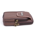 thumbnail image 2 of Bolsa Bolso 5 uds bolso de cuero para tarjetas de moda para hombre cartera con cremallera monedero bolsillo para teléfono (marrón), 2 of 7