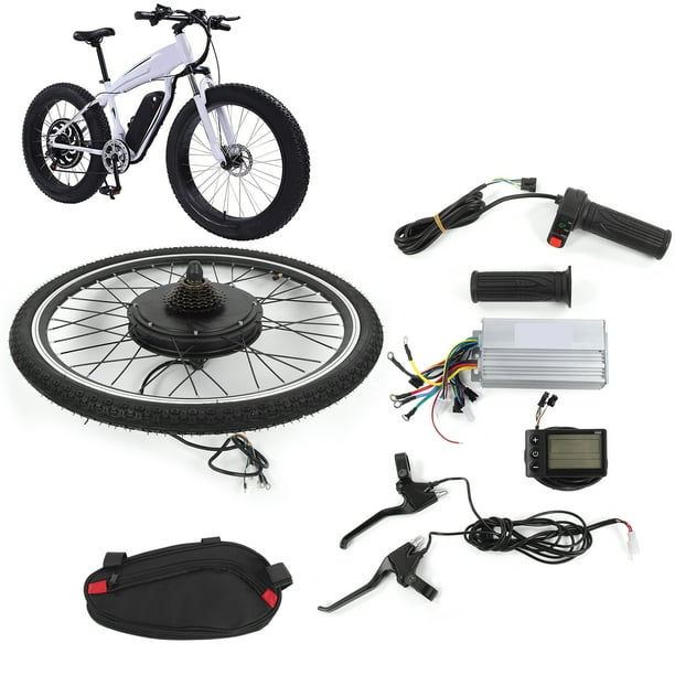 Kit Velo Electrique Kit de Conversion Velo Electrique Pratique Haute Fiabilite pour Velo Electrique 1500W Puissance 48 N.M Torsion 34 Mph Walmart
