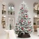 thumbnail image 4 of Christmas Ornaments 9pc Set Shatterproof Christmas Decorations Tree Balls For Xmas Trees Wedding Party Holiday Decorations Tabletop Small Trees Decoration, 4 of 6