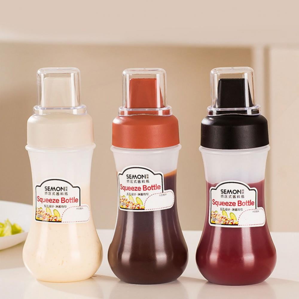 Widemouth Squeeze Condiment Mayo Ketchup Salad Dispenser Bottle 200-600ml US 