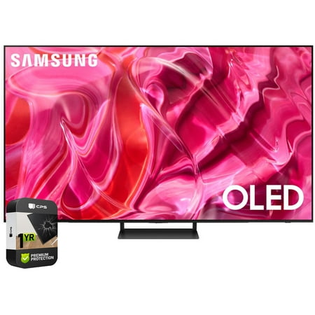 Samsung QN77S90CAFXZA 77 Inch OLED 4K Smart TV 2023 Bundle with 1 YR CPS Enhanced Protection Pack