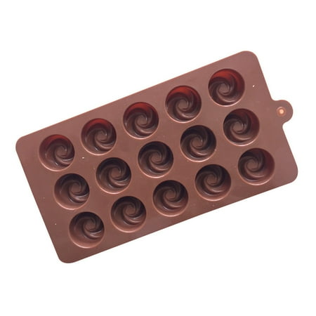 

AYYUFE 3D Rose Mold Reusable Flexible BPA Free 15-Cavity Valentine Day Gift Chocolate Mold for Home