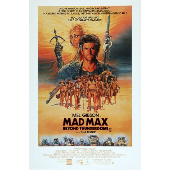 Mad Max Beyond Thunderdome poster 12x16 Print on Metal Sign 12in x 16in Square Adults Best Posters