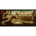 thumbnail image 3 of Bartolomeo Neroni 18x11 Black Modern Framed Museum Art Print Titled - Reclining Venus with Two Amorini, 3 of 5