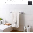 thumbnail image 2 of Towel Bar Self Adhesive 13.39 Inch Bathroom Brushed PP Bath Wall Shelf Rack Hanging Towel Stick On Sticky Hanger Contemporary Style - White, 2 of 9