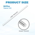 thumbnail image 2 of Uxcell 24 Pcs Round Steel Rod 1.4mm Diameter HSS Lathe Bar Stock Tool 100mm Long for Shaft Gear Drill Lathes Boring Machine Turning Miniature Axle Cylindrical Pin DIY Craft Tool, 2 of 6