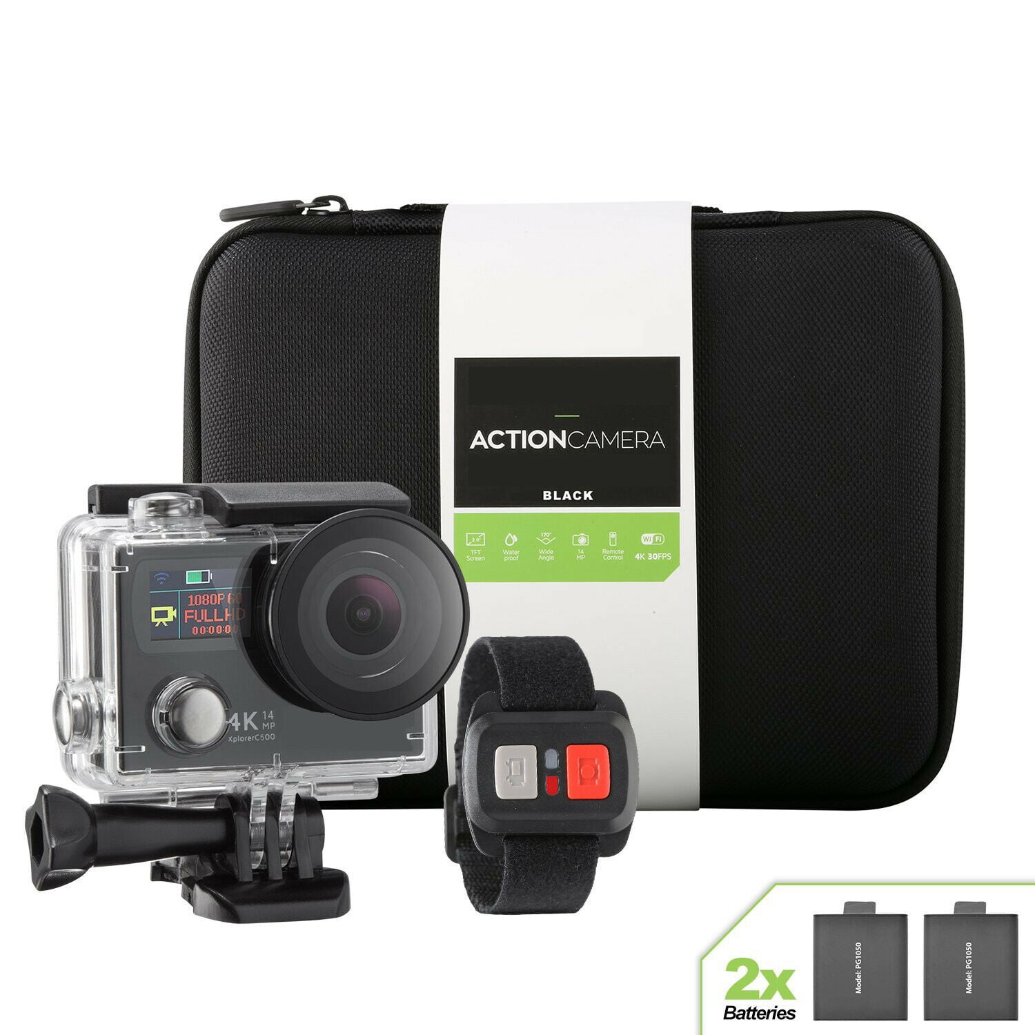 4K WiFi Action Camera Dual Screen Ultra HD 16MP Sport DV Camcorder