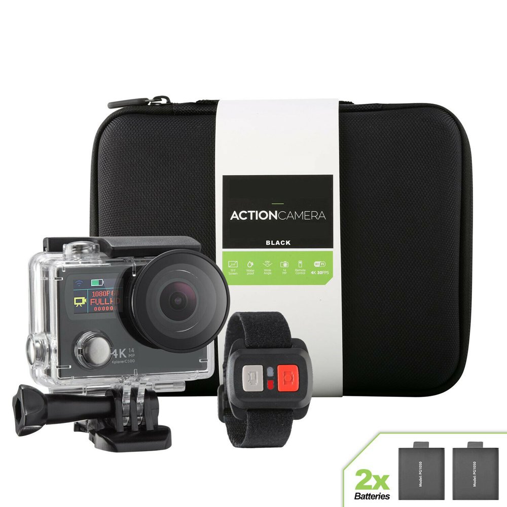 4K WiFi Action Camera Dual Screen Ultra HD 16MP Sport DV Camcorder