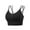 Black, variant on Woman Bras With String Quick Dry Shockproof Running Fitness Large Size Underwear Supportive Sports Bras For Women