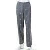 Pre-owned|Escada Womens Wool Flower Embroidered High Rise Pants Trousers Gray Size 42