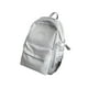 thumbnail image 2 of Nylon Backpack Waterproof Large Capacity | Breathable Lightweight Travel Bag | 15-Inch Laptop Compatible | Trendy Stitching | Unisex Fashion Shoulder Pack | 43x32x19cm | Blue Gray White | 1pc, 2 of 6