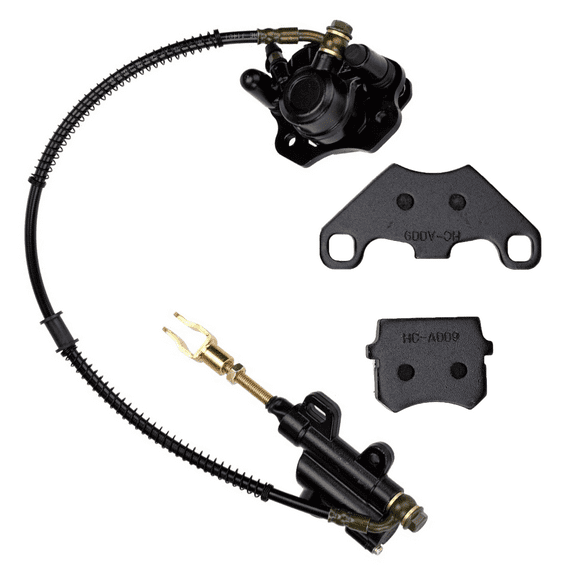 Rear Disc Brake Master Cylinder Caliper Assembly for Tao tao Coolster 125cc 110cc 90cc 70cc 50cc Kazuma Baja SunL NST Roketa Loncin Lifan Vitacci Most Chinese 4-Stroke ATV Quad 4 Wheeler Parts