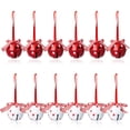 thumbnail image 1 of Advancent 12 Uds. Campana de Navidad rojo blanco Metal cascabeles grandes árboles de Navidad adornos colgantes vacaciones suministros de decoración para Kits de decoración para fiestas Advancent HA008656-00, 1 of 6