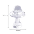 thumbnail image 2 of Mushroom Shaped Glass Vase Elegant Restaurant Home Decor Fine Crafted Unique And Novel Hydroponic Plant Flower Pot, 2 of 11