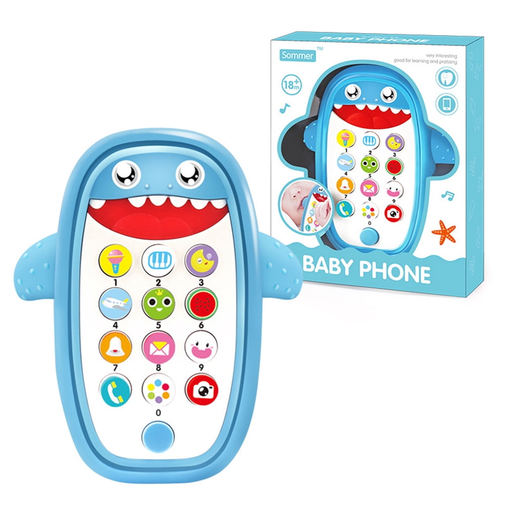 Baby Kids Cute Simulation Cell Phone Musical Toy with Light Playful Learning Educational Toys Baby Mobile Phone Toy