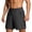 Black, variant on Men's Gym Shorts with Zipper Pocket Quick Dry Drawstring Elastic Waist Shorts Loose Breathable Workout Runing Beach Shorts Gray M