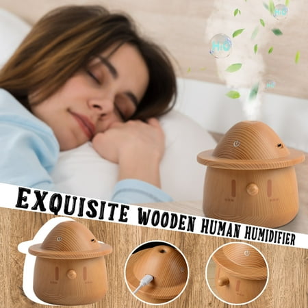 

WANYNG Increasing Ambient Air Humidity And Comfortable Wood Human Humidifier USB Air Humidification Aromatherapy Office Desktop Cold Mist Humidifiers