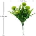 thumbnail image 6 of 4 Pack Artificial Dandelion Flowers, Plastic Fake Flowers Shrubs Bushes Fake Grass Wedding Indoor Outdoor Home Garden Centerpieces Arrangements Party Décor, Green, 6 of 7