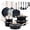Black, variant on EDX 25-Piece Non-Stick Ceramic Granite Cookware Set with Stay-Cool Handles, Induction Compatible Pots and Pans Set for Healthy Cooking,Beige