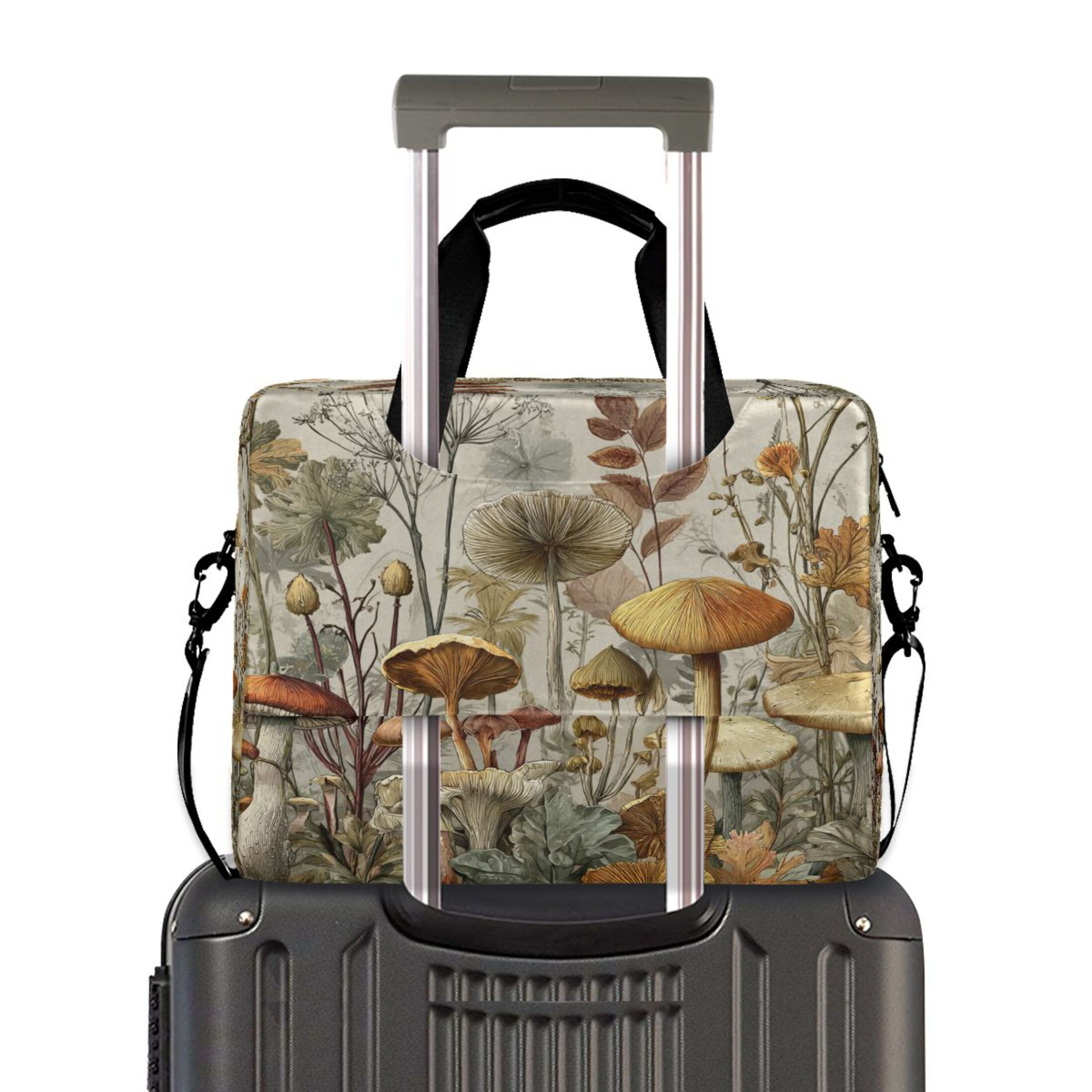 Laptop Bag Laptop Briefcase 15.7 x 3 x 11.8 Inches Laptop Bag Briefcases Laptop Storage Travel Laptop Bag Work Laptop Bag Gray Mushroom